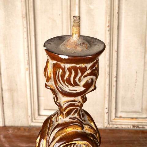 #31172 Vintage Cast Plaster Lamp Base image 7