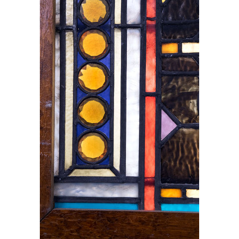 #31832 Antique Stained Glass Window image 5