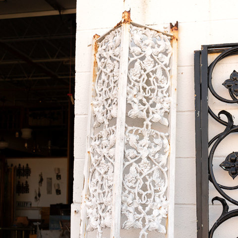 #31962 Ornate Salvaged Cast Iron Porch Post image 6