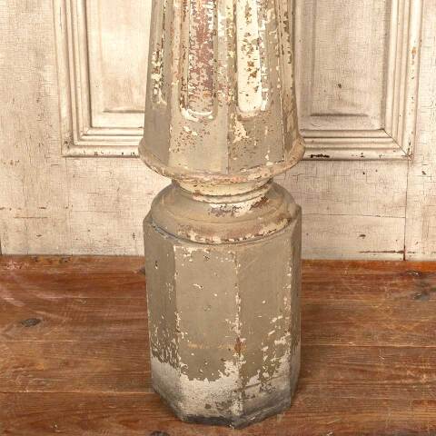 #32185 Antique Octagonal Wood Staircase Newel Post image 5