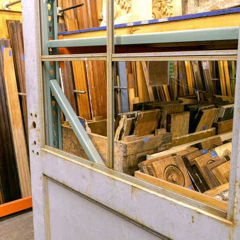 #32211 Salvaged Industrial Metal Half Lite Door image 8