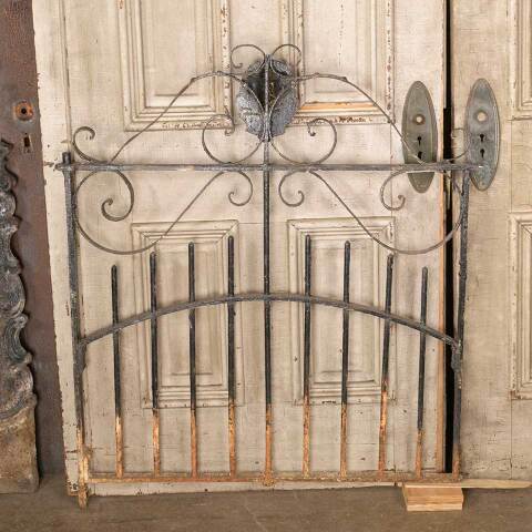 #32367 Antique Lion Head Wrought Iron Garden Gate image 7