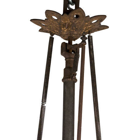 #33035 Antique Oil Lamp Chandelier image 2