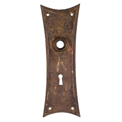 #33584 Antique Metal Doorknob Backplate image 2