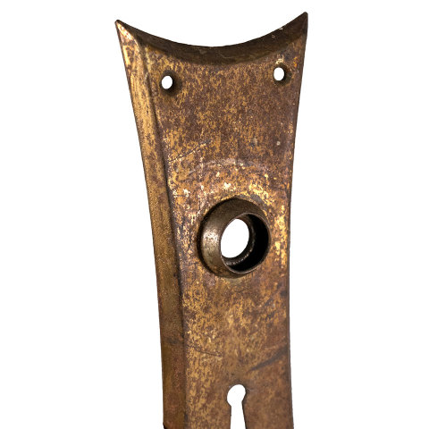#33584 Antique Metal Doorknob Backplate image 3