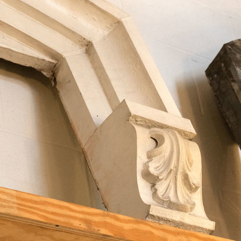 #33813 Salvaged Metal Window Surround image 4