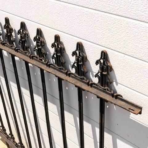 #33921 Salvaged Antique Cast Iron Garden Iron Fence image 7