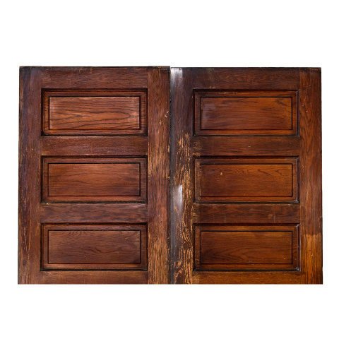 #34476 61x91 Salvaged Oak Pocket Doors image 2