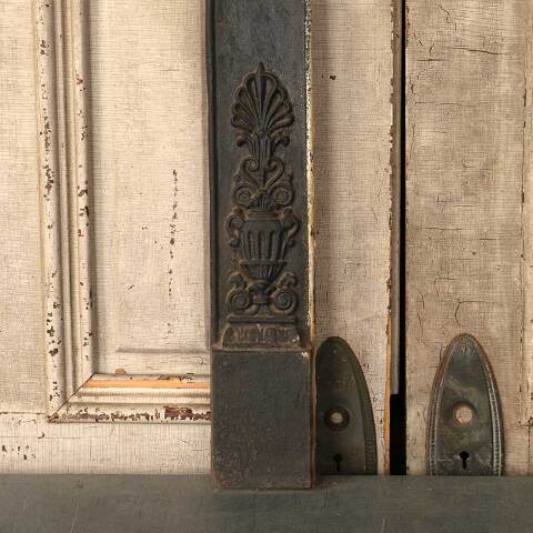 #34557 25x31 Antique Cast Iron Fireplace Surround image 7