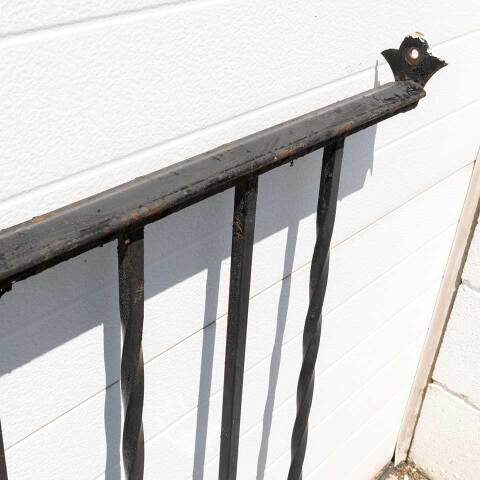 #34649 Salvaged Vintage Cast Iron Railing Section image 6