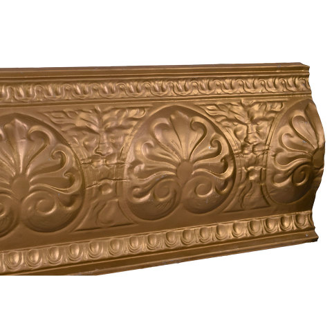 #35421 Salvaged Antique Pressed Tin Crown Molding image 2