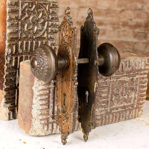 #35577 Antique Russell & Erwin Arabian Door Hardware Set image 5