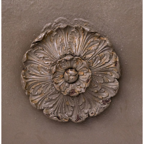 #35924 Antique Cast Iron Rosette Panel image 4