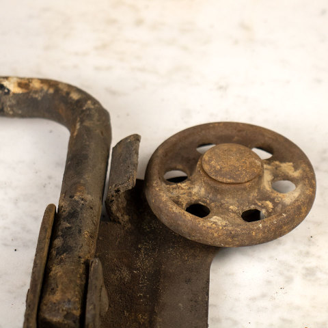 #36593 Antique Cast Iron Trolley image 7