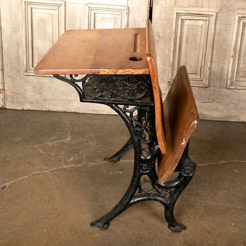 #37032 Antique ECLIPSE 3 Schoolhouse School Desk image 3