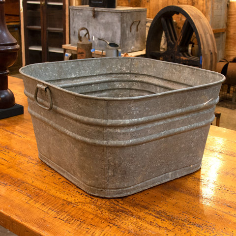 #37288 Galvanized Metal Wash Tub image 3