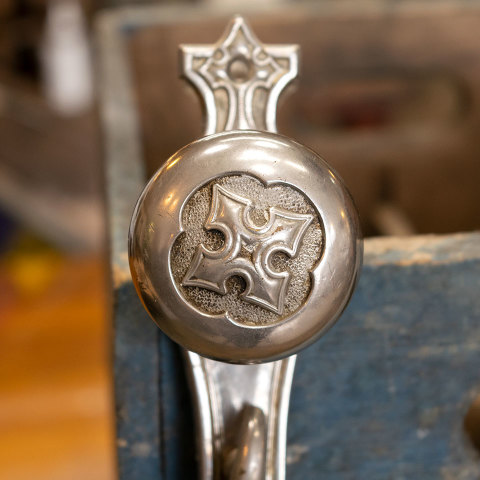 #37648 Antique Corbin St. John's Doorknob Set image 2