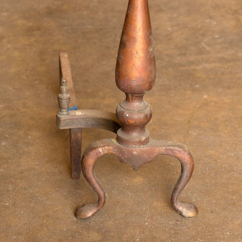 #37770 Brass Fireplace Andirons image 4