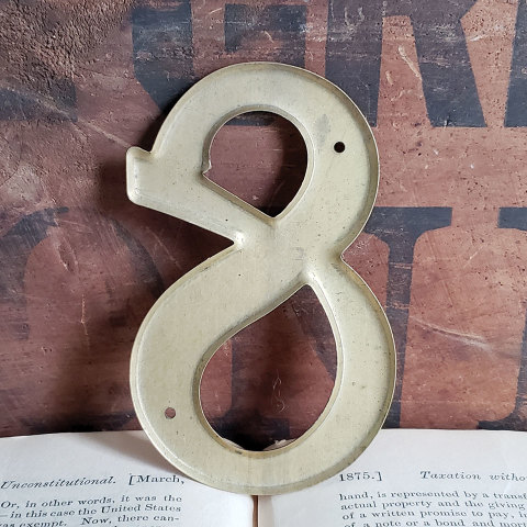 #37781 Metal House Number 8 image 3