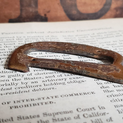 #37786 Small Metal Letter D image 2