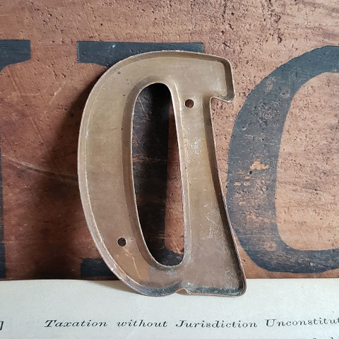 #37786 Small Metal Letter D image 3