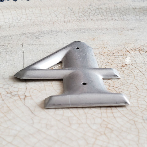 #37906 Metal House Number 4 image 2