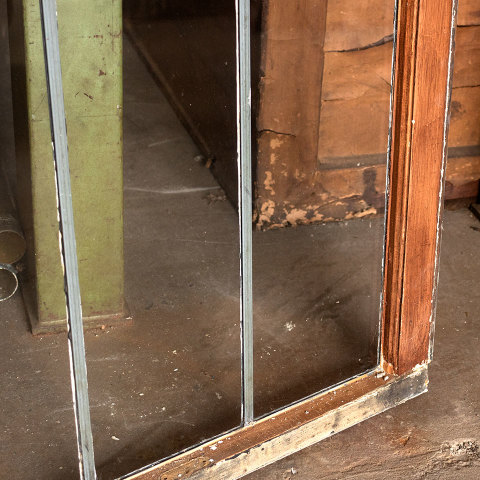 #37950 Salvaged Leaded Glass Window Sash image 2