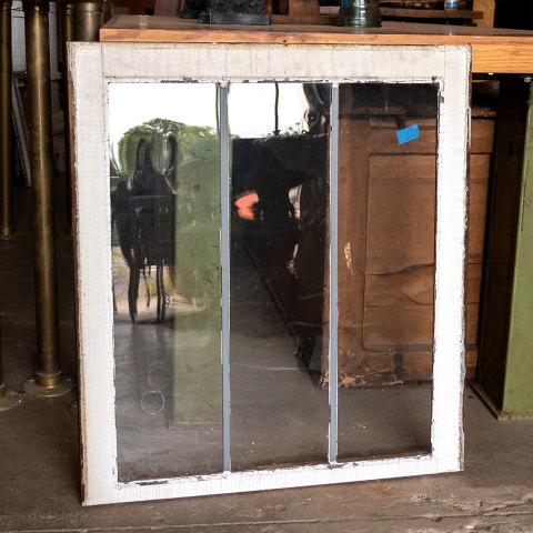 #37950 Salvaged Leaded Glass Window Sash image 3