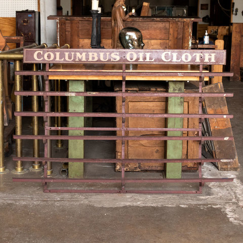 #37995 Columbus Oil Cloth Metal Wall Rack image 2