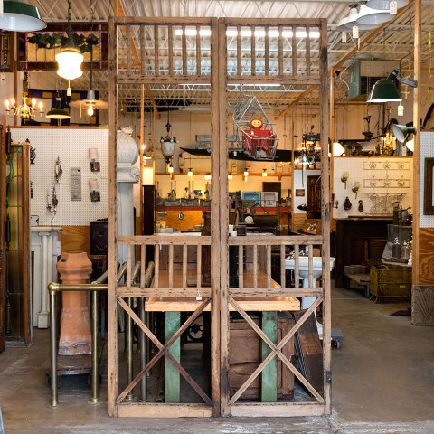 #38006 31x112 Antique Oak Screen Doors image 5