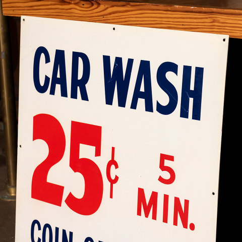 #38054 Double Sided Metal CAR WASH Sign image 2