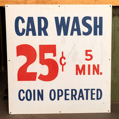 #38054 Double Sided Metal CAR WASH Sign image 3