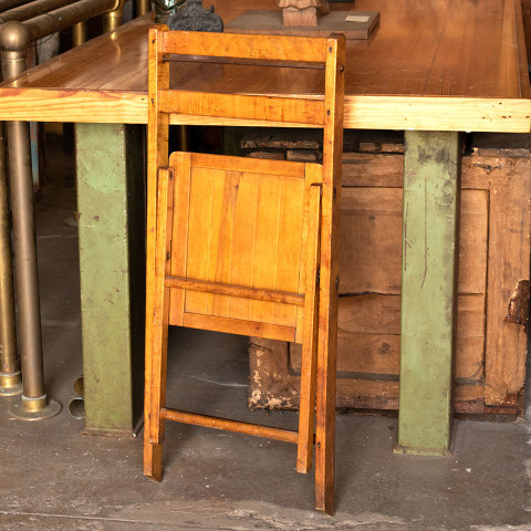 #38058 Vintage Wood Folding Chair image 4