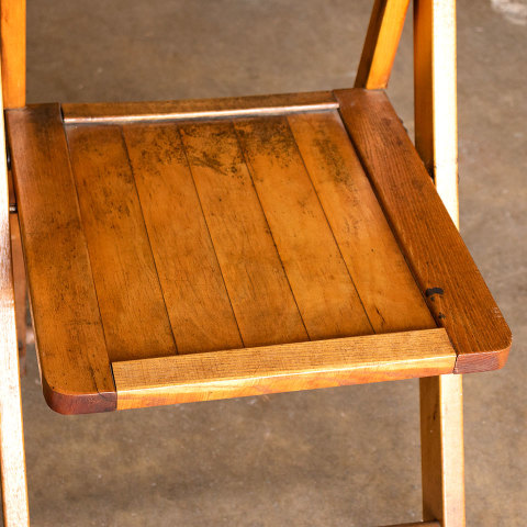 #38059 Vintage Wood Folding Chair image 4