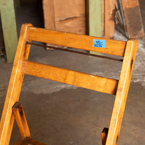 #38059 Vintage Wood Folding Chair image 3