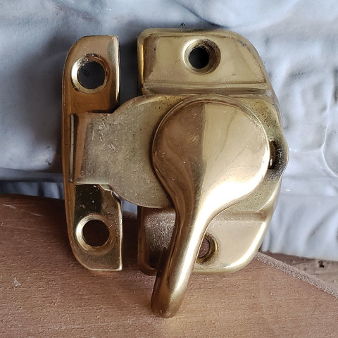 #38159 Brass Sash Lock & Keeper image 2