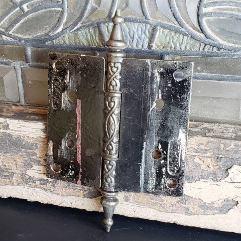 #38271 Antique Steeple Finial Door Hinge image 2