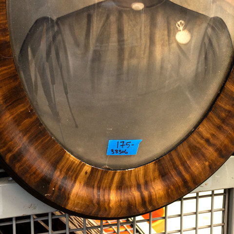 #38306 Vintage Female Portrait Photo in Oval Frame image 4