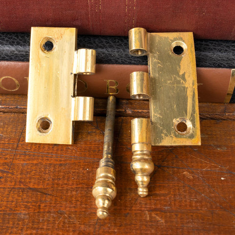 #38317 Solid Brass Steeple Finial Cabinet Hinge image 4