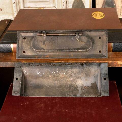 #38390 Antique LETTERS Door Mail Slot Hardware image 7