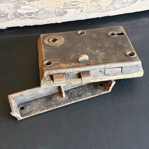 #38419 Antique Door Rim Lock and Catch image 4