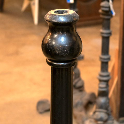 #38463 Large Turned Wood Candle Holder Pedestals image 2