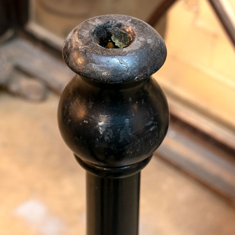 #38463 Large Turned Wood Candle Holder Pedestals image 3