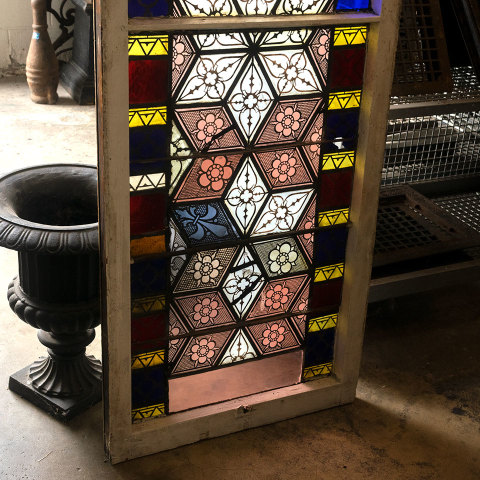 #38472 Antique Stained Glass Window image 3