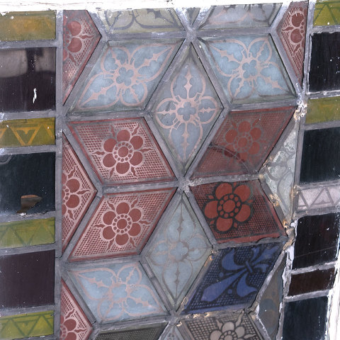 #38472 Antique Stained Glass Window image 7