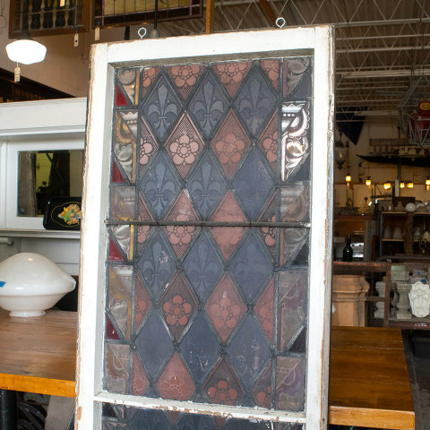 #38474 Antique Stained Glass Window image 8