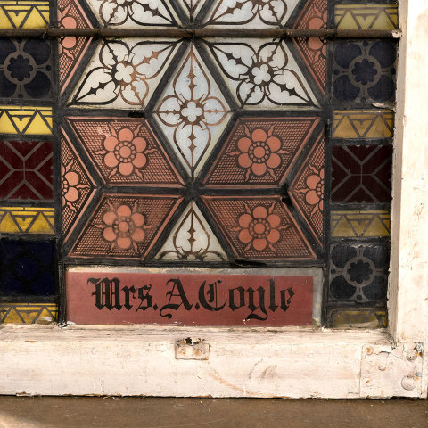 #38481 Antique Stained Glass Window image 5