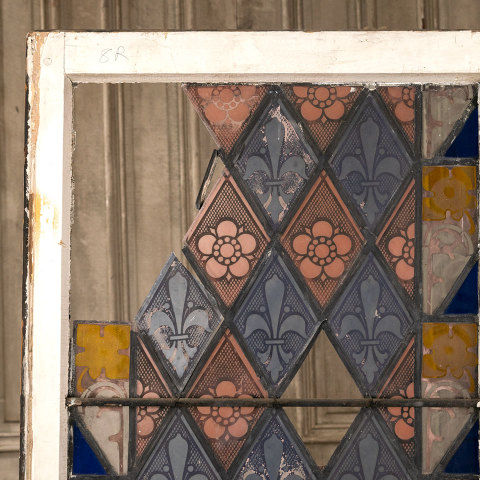 #38482 Antique Stained Glass Window image 6