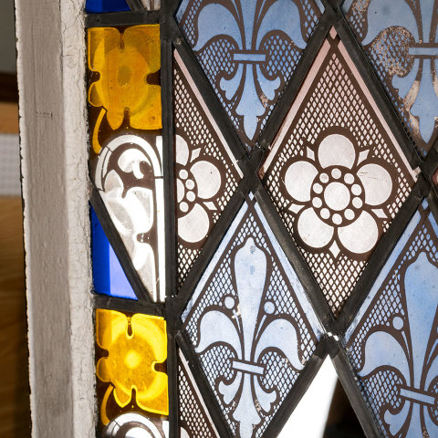 #38482 Antique Stained Glass Window image 7