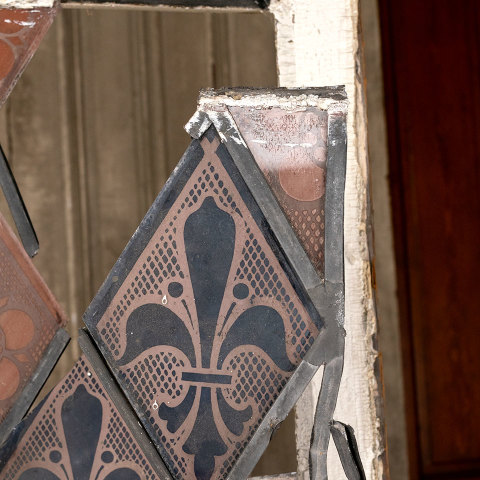 #38482 Antique Stained Glass Window image 3